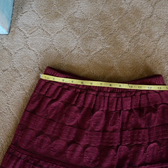 Sundance Sasha Skirt XS Burgundy - Picture 6 of 7